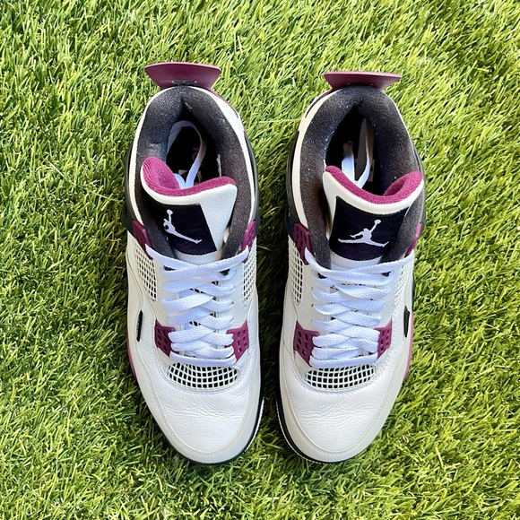 Jordan 4 Retro Paris Saint-Germain Bordeaux Size 10 - Picture 4 of 11